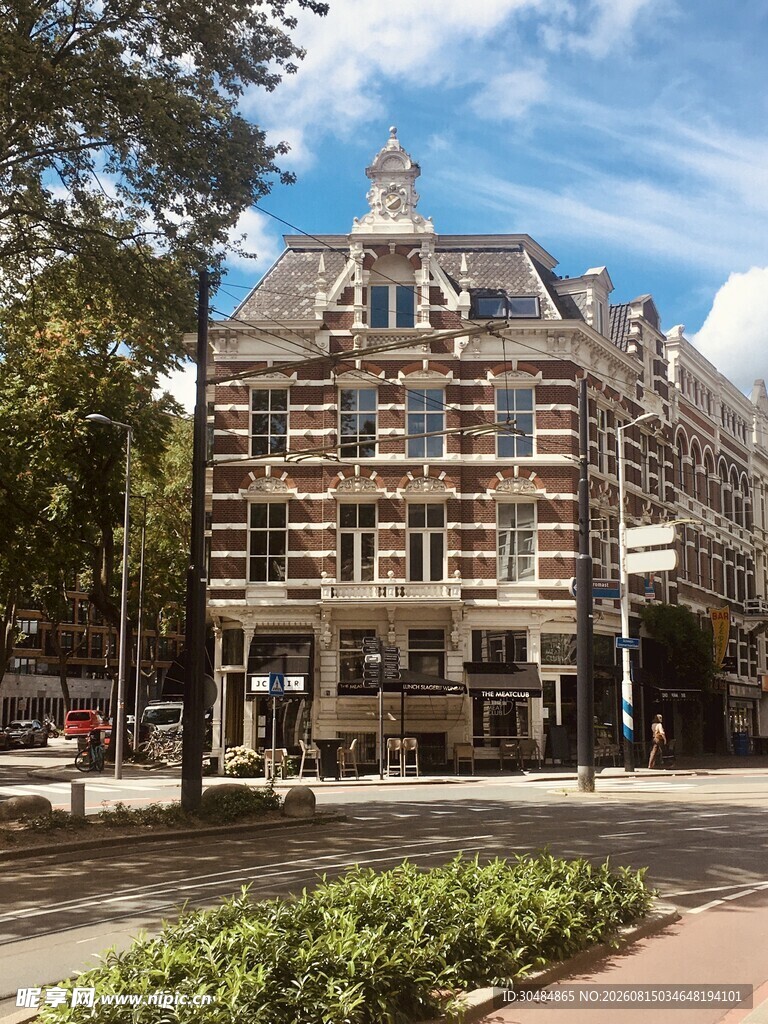欧式风格街边建筑景观