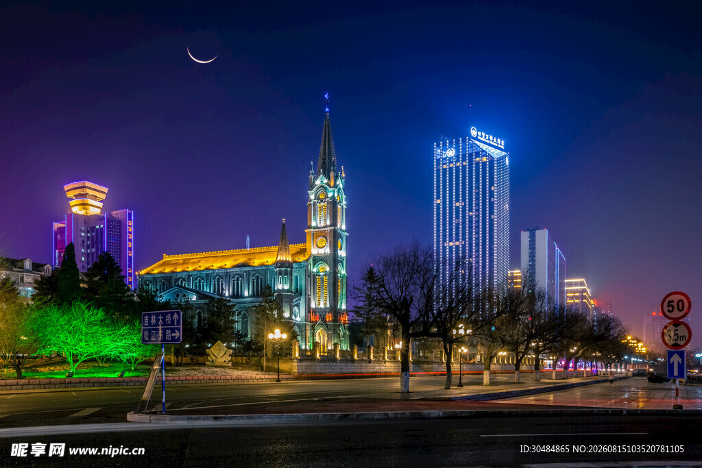 吉林街道夜景