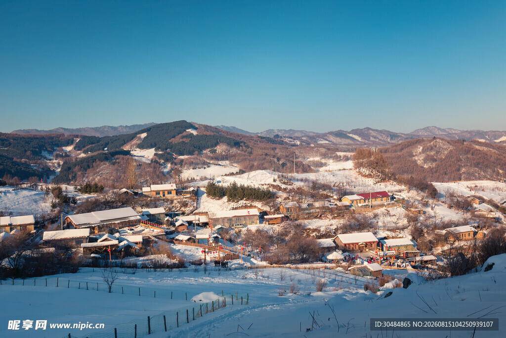 长白山雪村