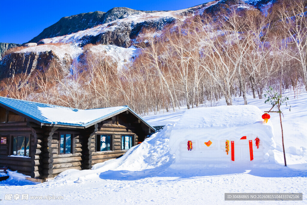 航拍吉林长春雪景