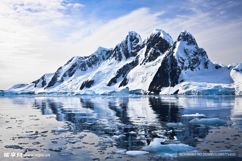 壮丽冰川雪山景观