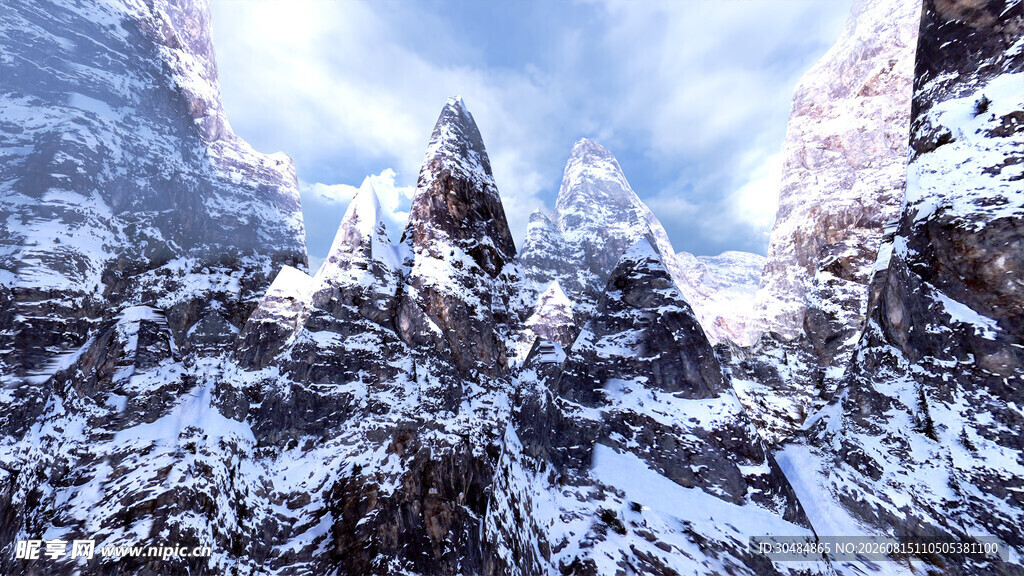 雪山壮丽景观