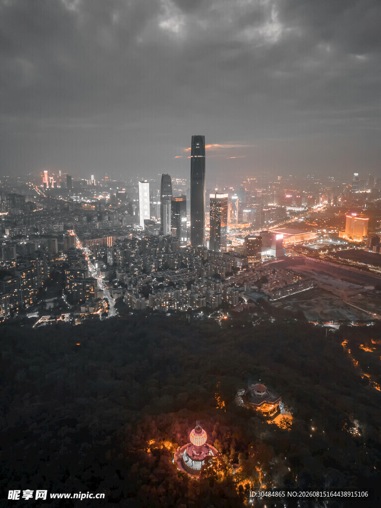 东莞城市夜景俯瞰