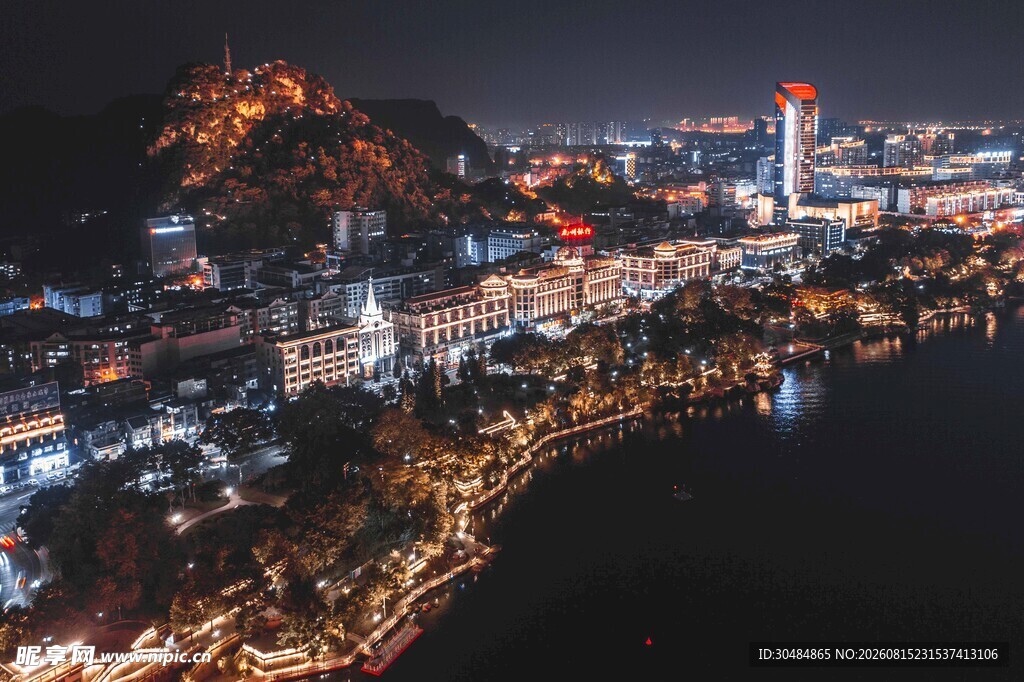 广西柳州城市夜景