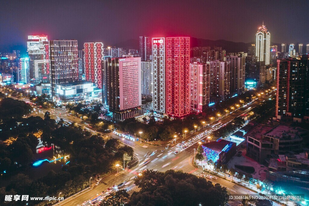 广西柳州阳光100夜景