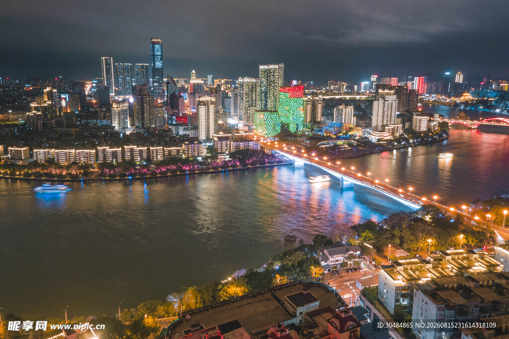 柳州城市夜景江畔