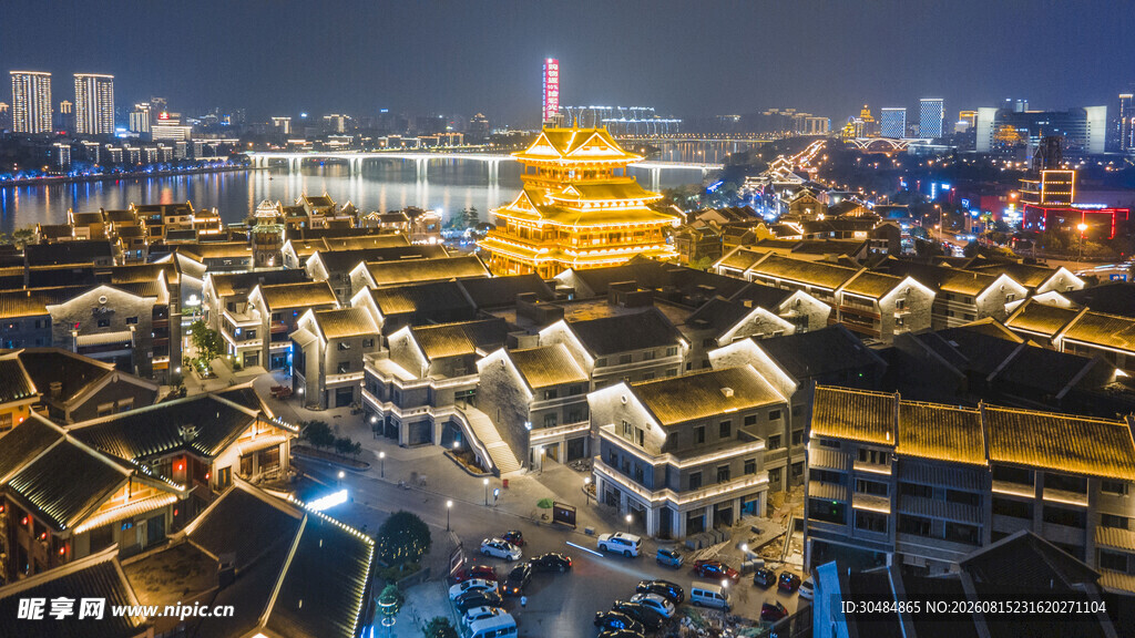 柳州城市风光夜景