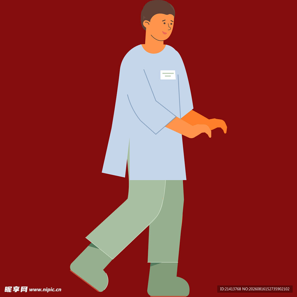 行走的医护人员