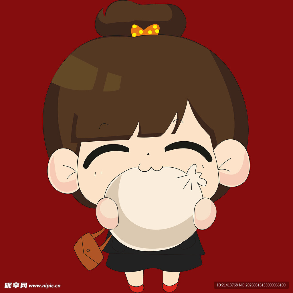 可爱女孩用纸巾擦嘴