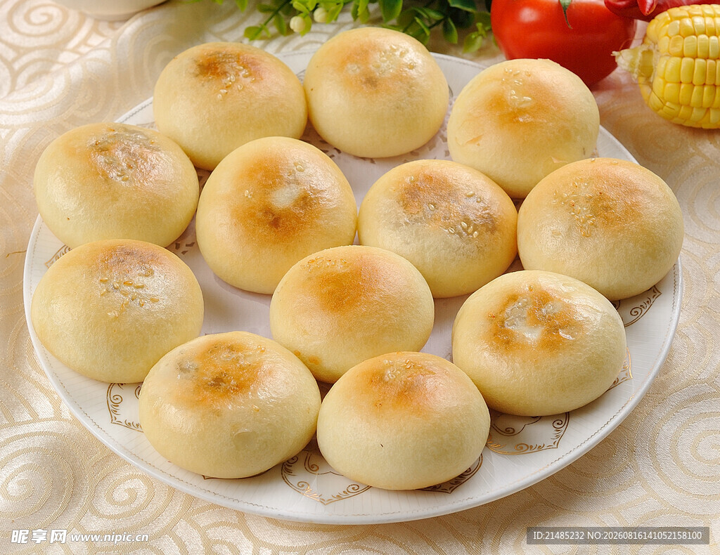 一盘美味的中式小餐包
