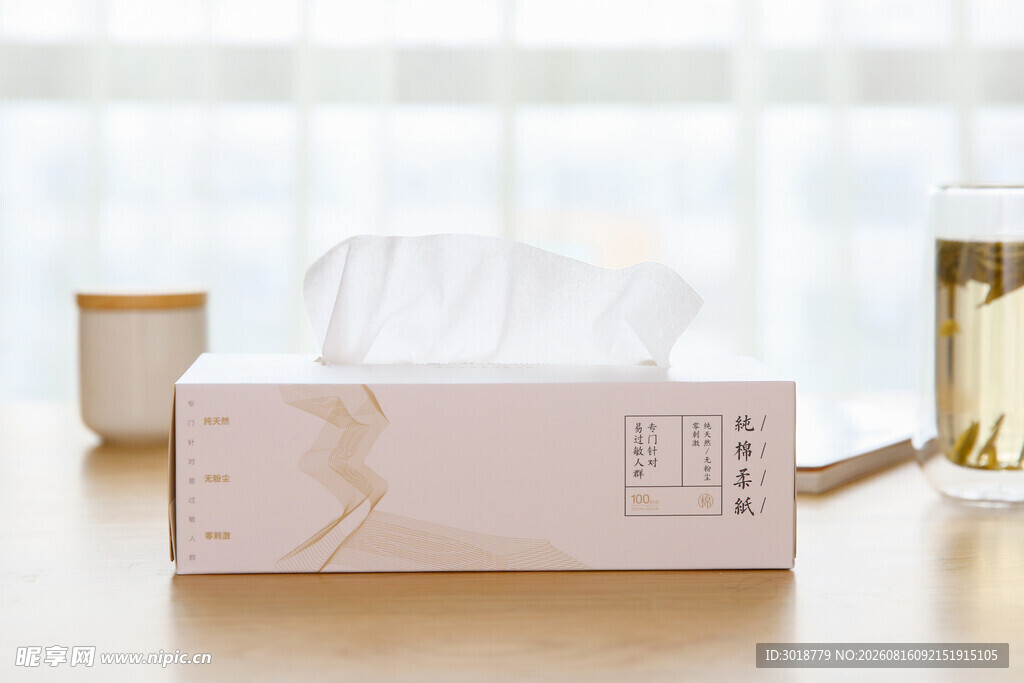简约风格纸巾盒展示