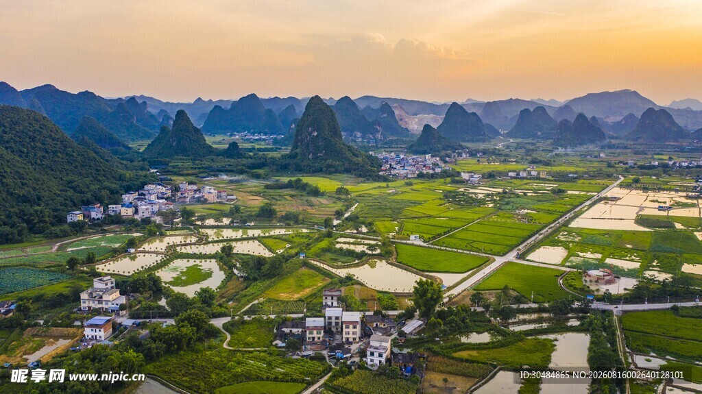 广西柳州小镇风光