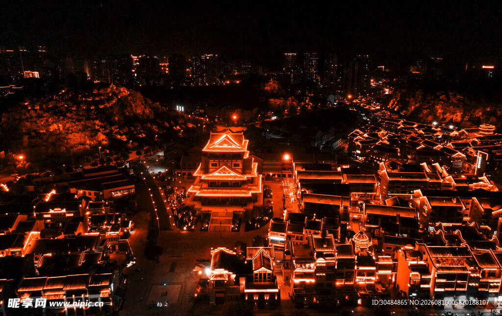 柳州窑埠古镇夜景