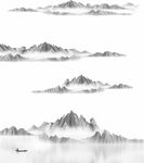 水墨山水意境图