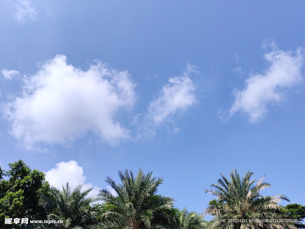 蓝天白云美景