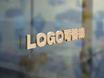 logo样机玻璃效果样机展示