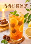话梅柠檬冰茶