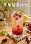 蔓越莓苏打水饮品