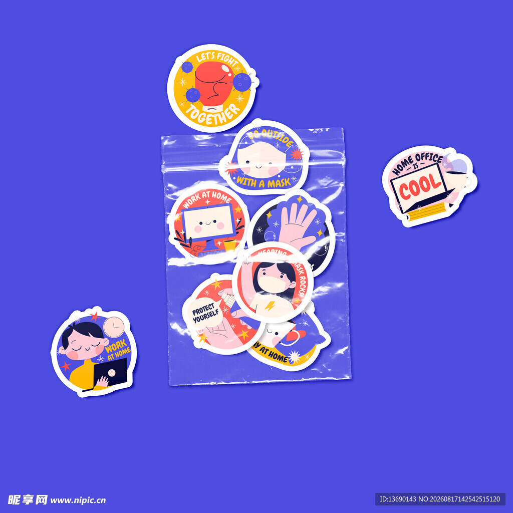 文创贴纸样机