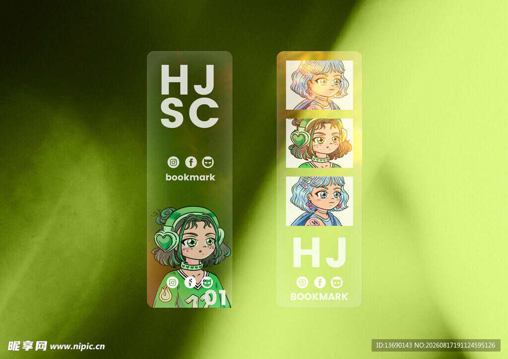 透明书签样机