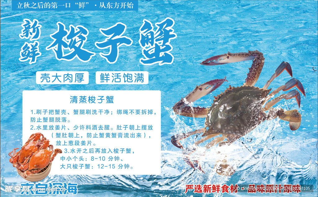 梭子蟹海鲜