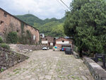 古朴乡村石板路小巷景致