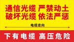 通信光缆警示标识
