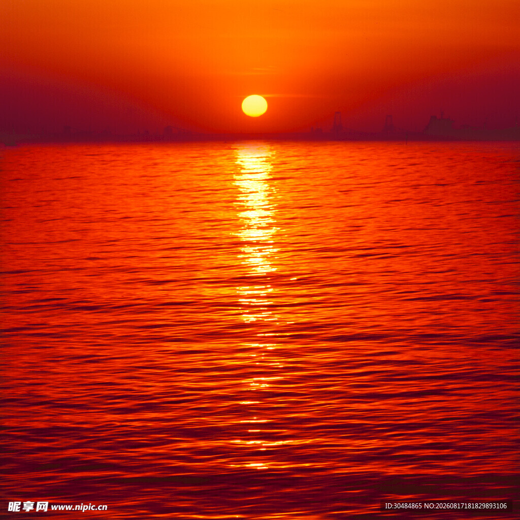 海上落日美景