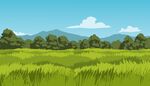 田园风景插画