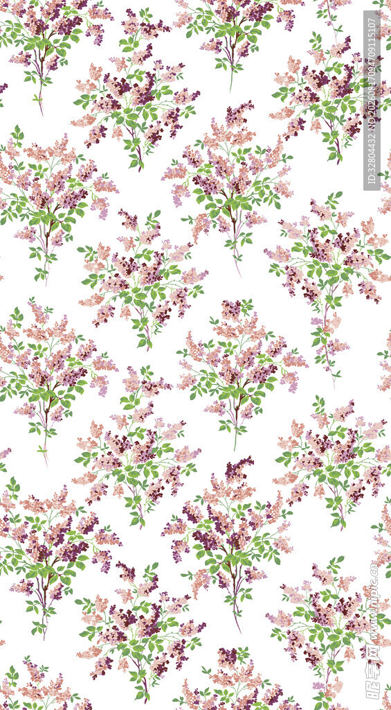 小碎花 数码印花 绣花布花型