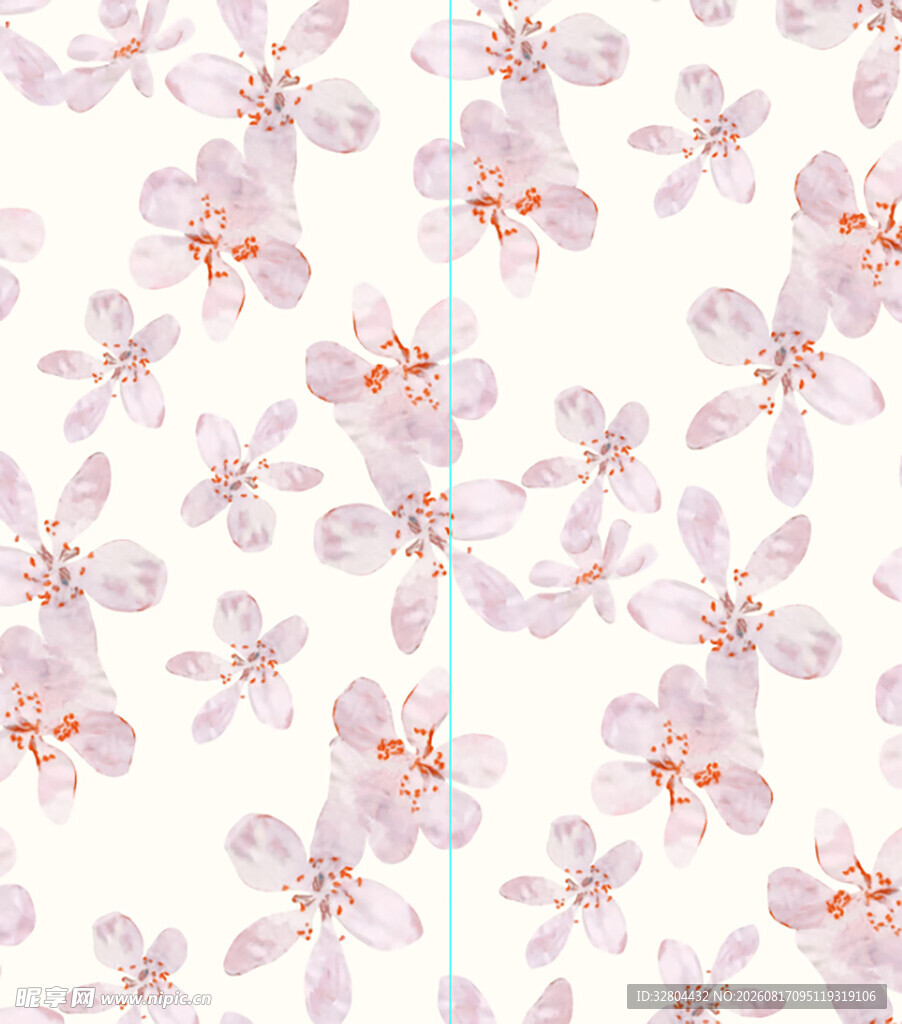 小碎花 数码印花 绣花布花型