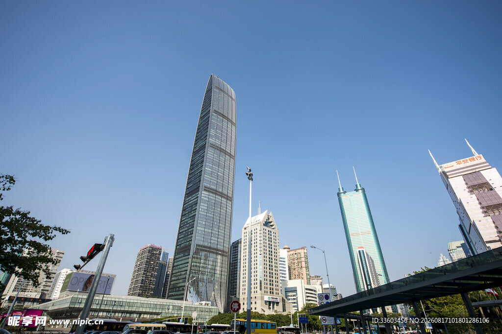 都市摩天大楼景观