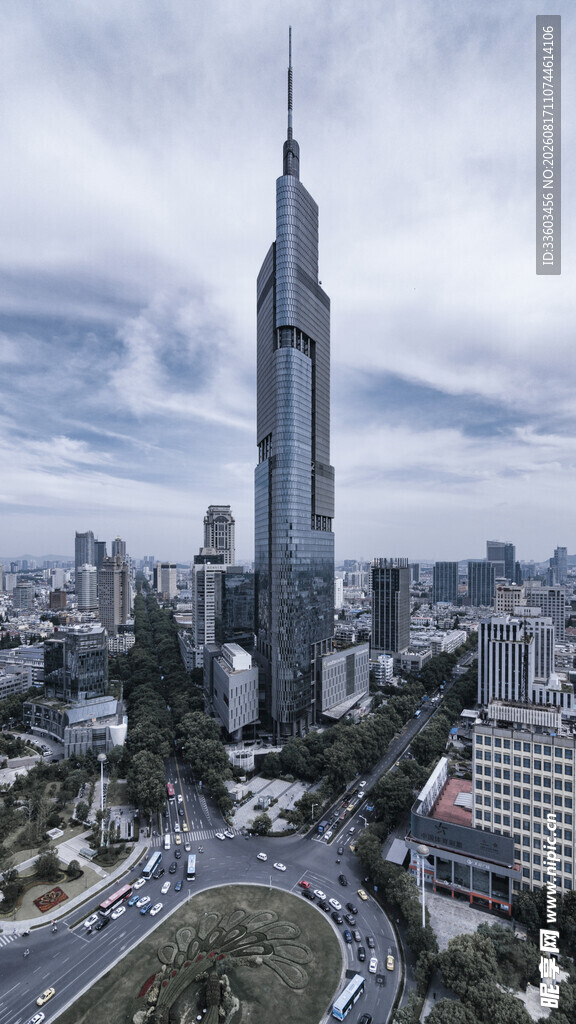 城市地标摩天大楼景观