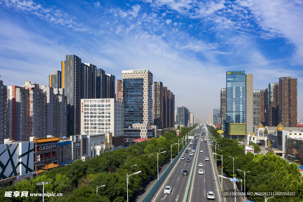 都市繁华大道景观