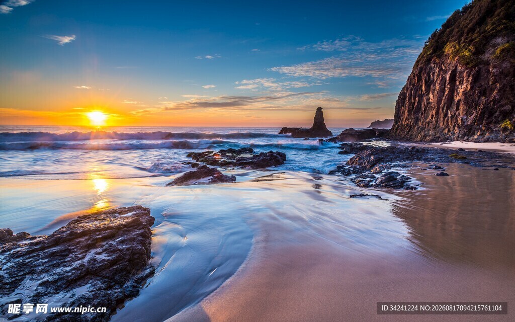 海边日落美景