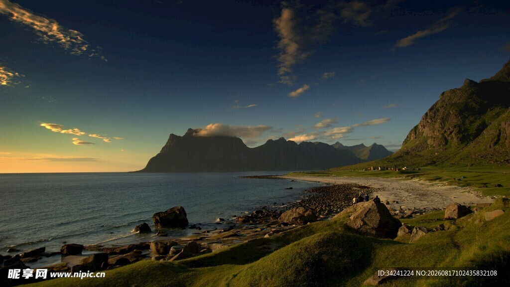 海边黄昏美景