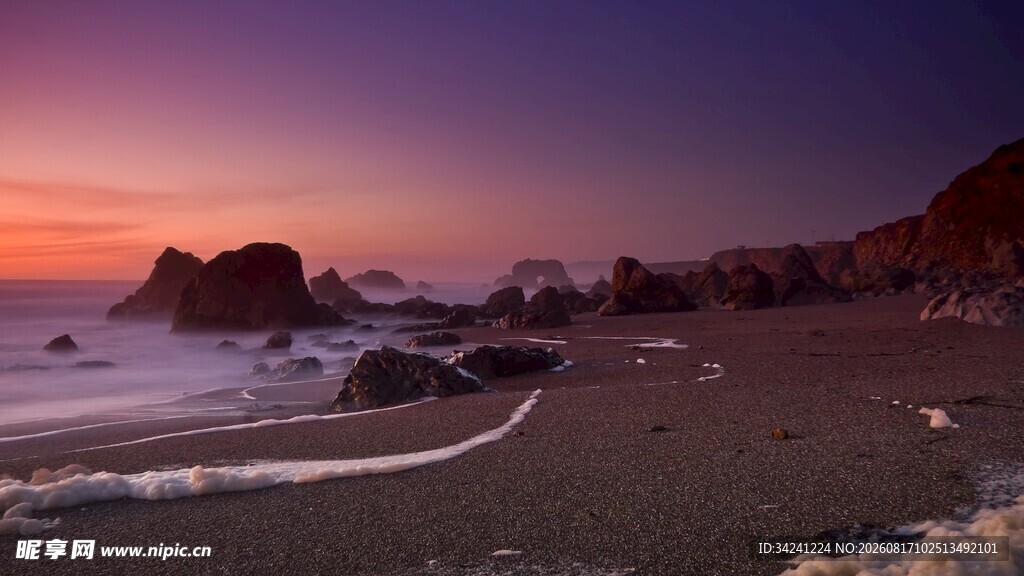 海边黄昏美景