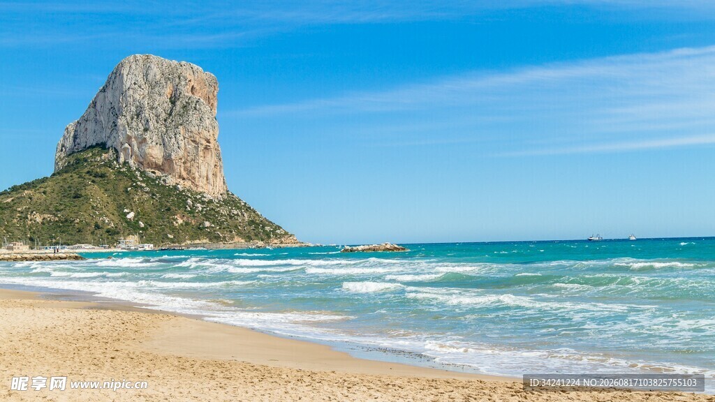 海边巨石风景
