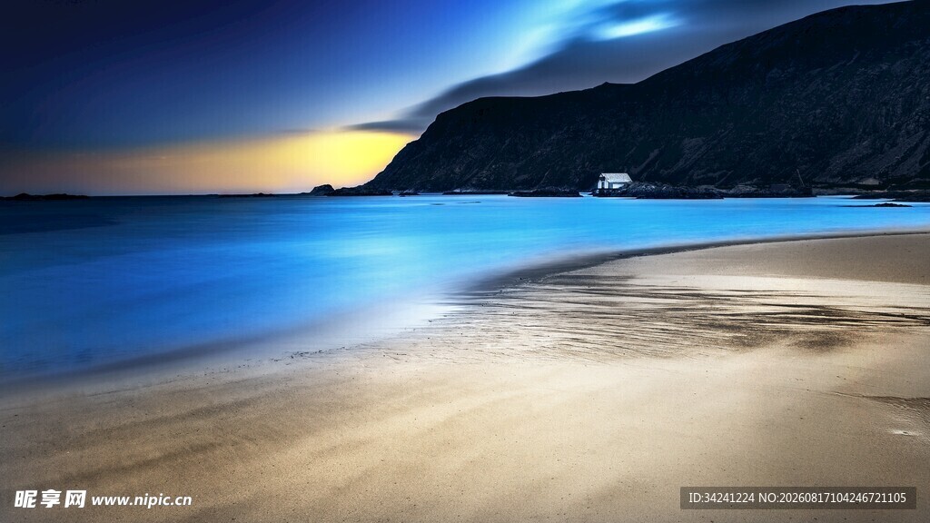 海边黄昏美景