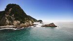 海岸风光秀丽的自然景致