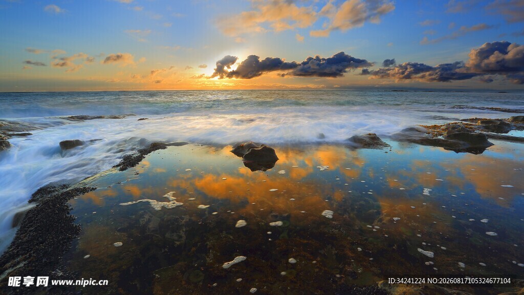 海边日出美景