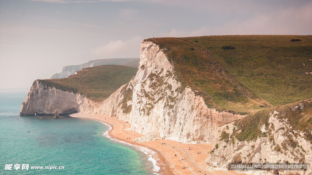 英国绝美白垩悬崖海岸线