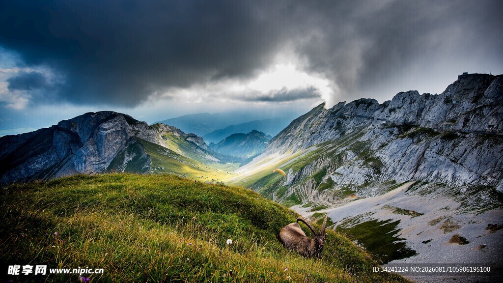壮丽山间美景