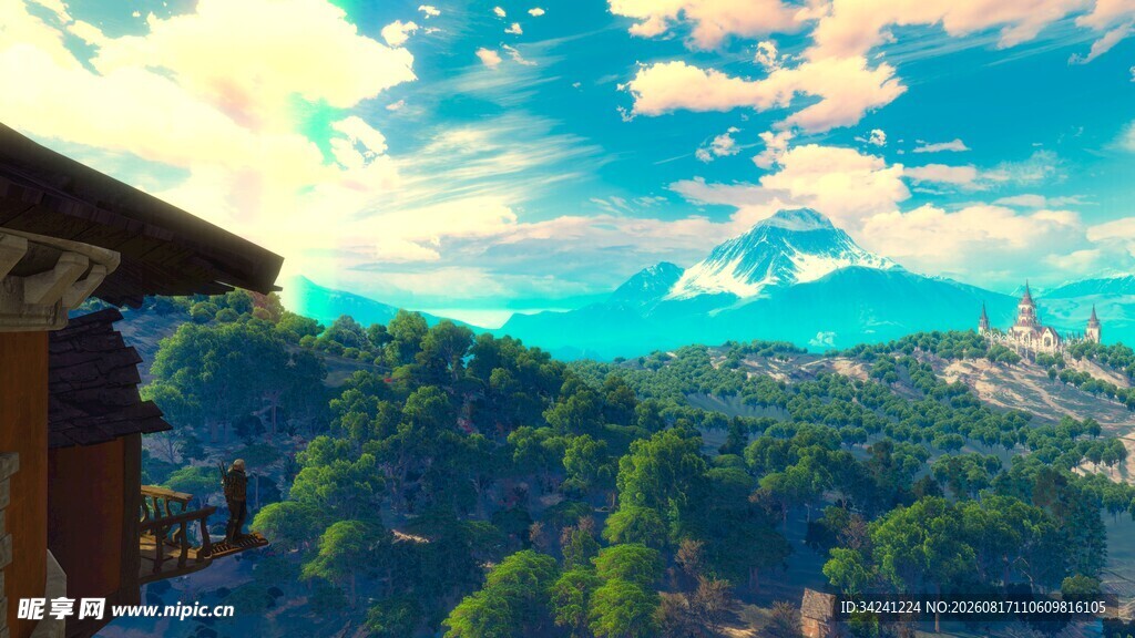 山间美景