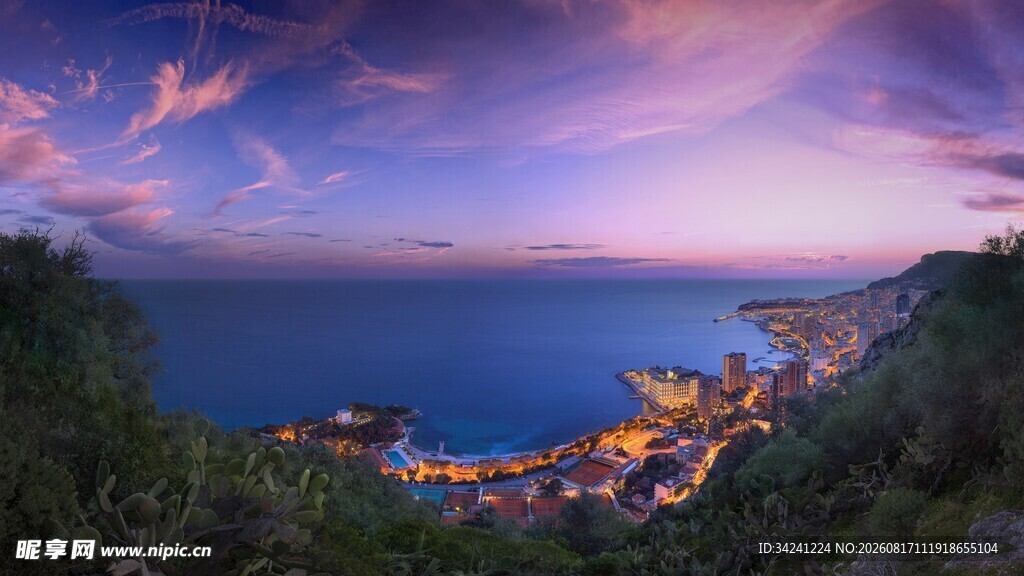 海边黄昏美景