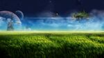 梦幻绿野星空奇幻场景