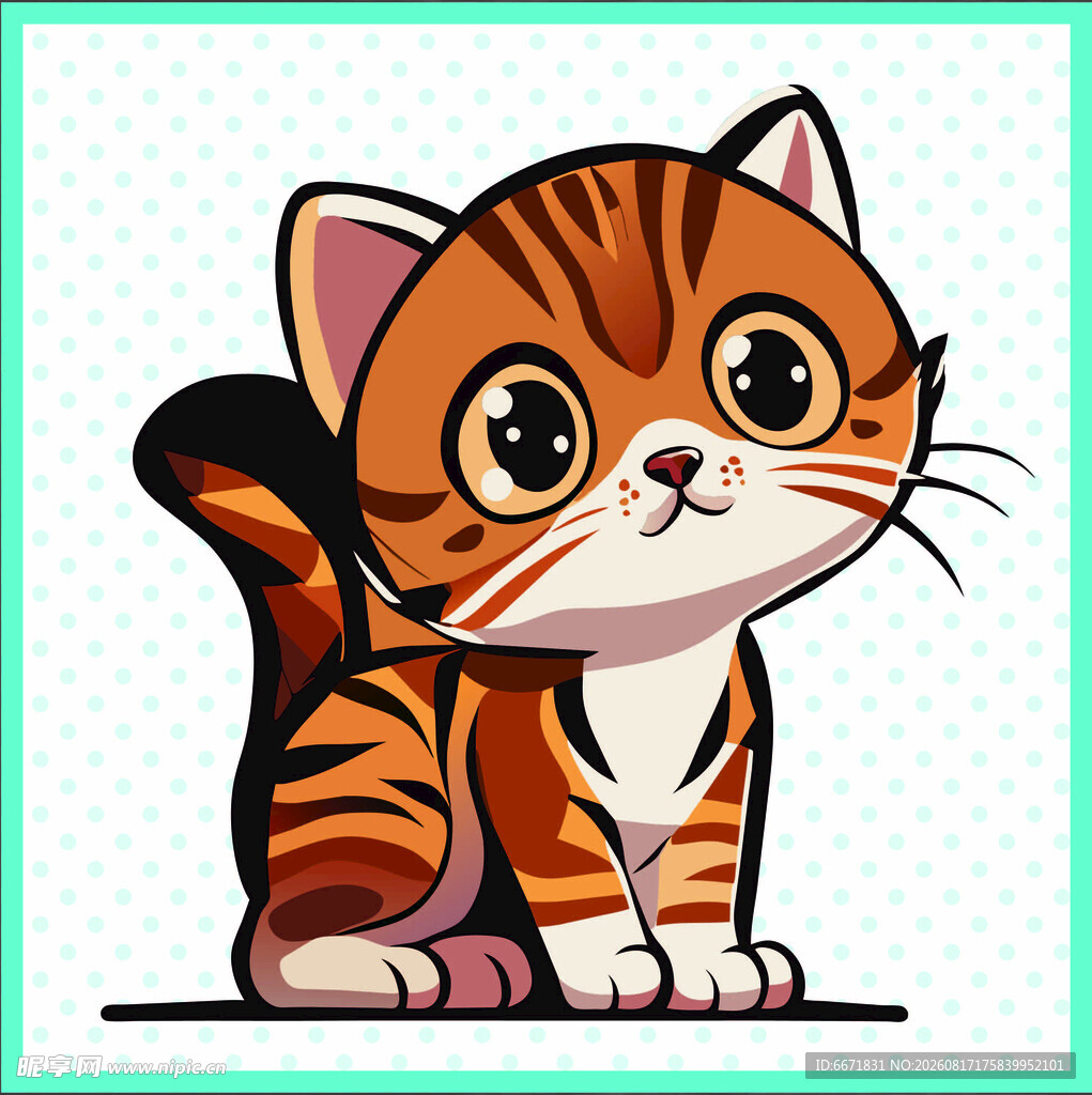 可爱卡通小猫咪
