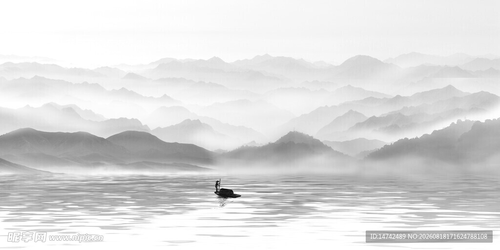 水墨山水背景