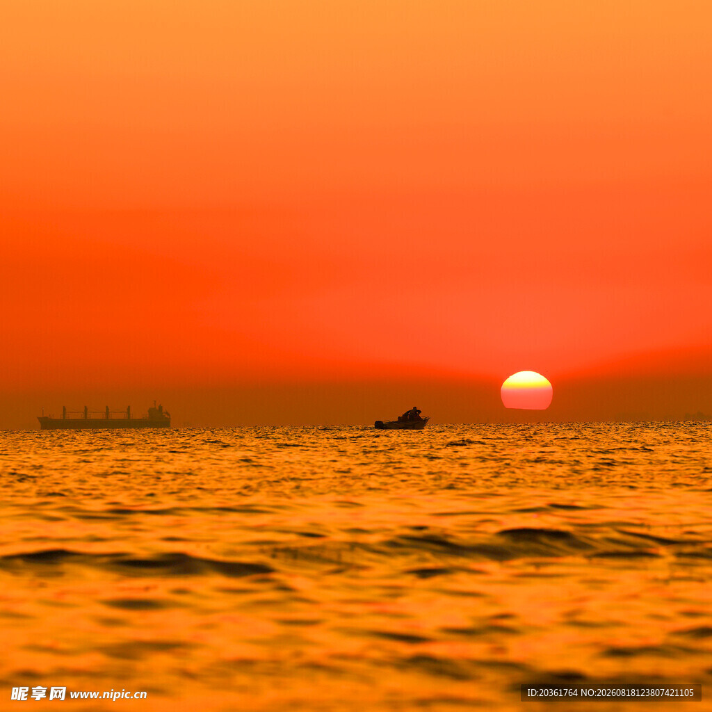 海上落日美景
