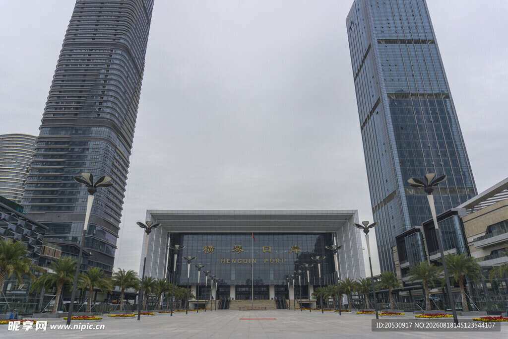 珠海城市地标之通往澳门的横琴口